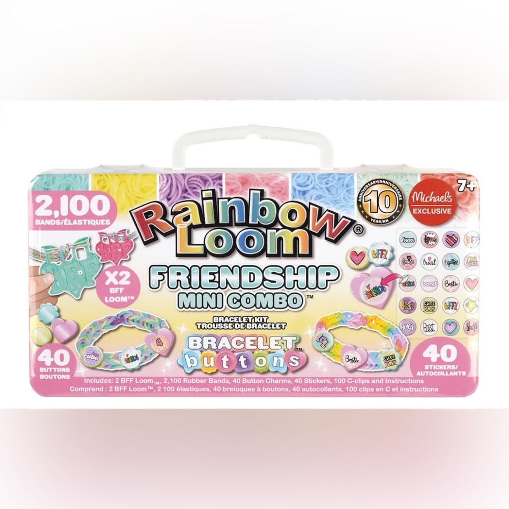 🆕 Rainbow Loom Friendship Mini Combo Bracelet Kit